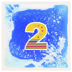 10 x Sensory Liquid Floor Tiles Hopscotch Large Numbers 40cm x 40cm Each - Sensory Toys