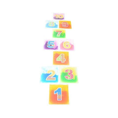 10 x Sensory Liquid Floor Tiles Hopscotch Large Numbers 40cm x 40cm Each - Sensory Toys