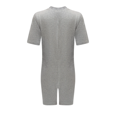 Grey adult bodysuit on a white background