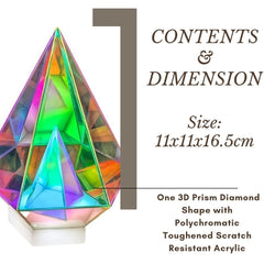 3D Diamond Prism Light - Sensory Equipment