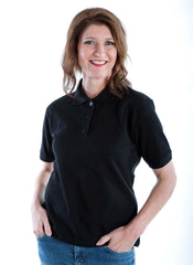 7258 Women Polo back opening