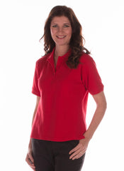 7258 Women Polo back opening