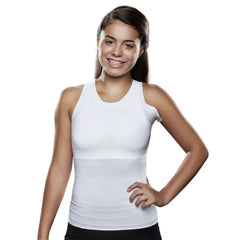 Knit-Rite - Unisex Lightweight Torso Interface Back Brace Vest – Seamless V-Neck Tank Vest with Single Axilla Flap