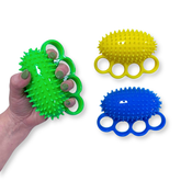 set of 3 spiky hand balls with grip