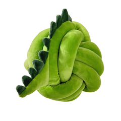 green crocodile cuddle ball from back