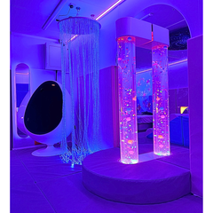 jumbo bead bubble tube in sensory room