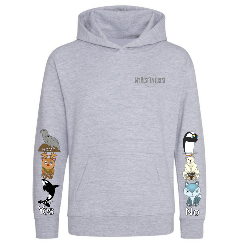 Adults Heavy Weight Arctic Animals Communication Hoodie - Daywear
