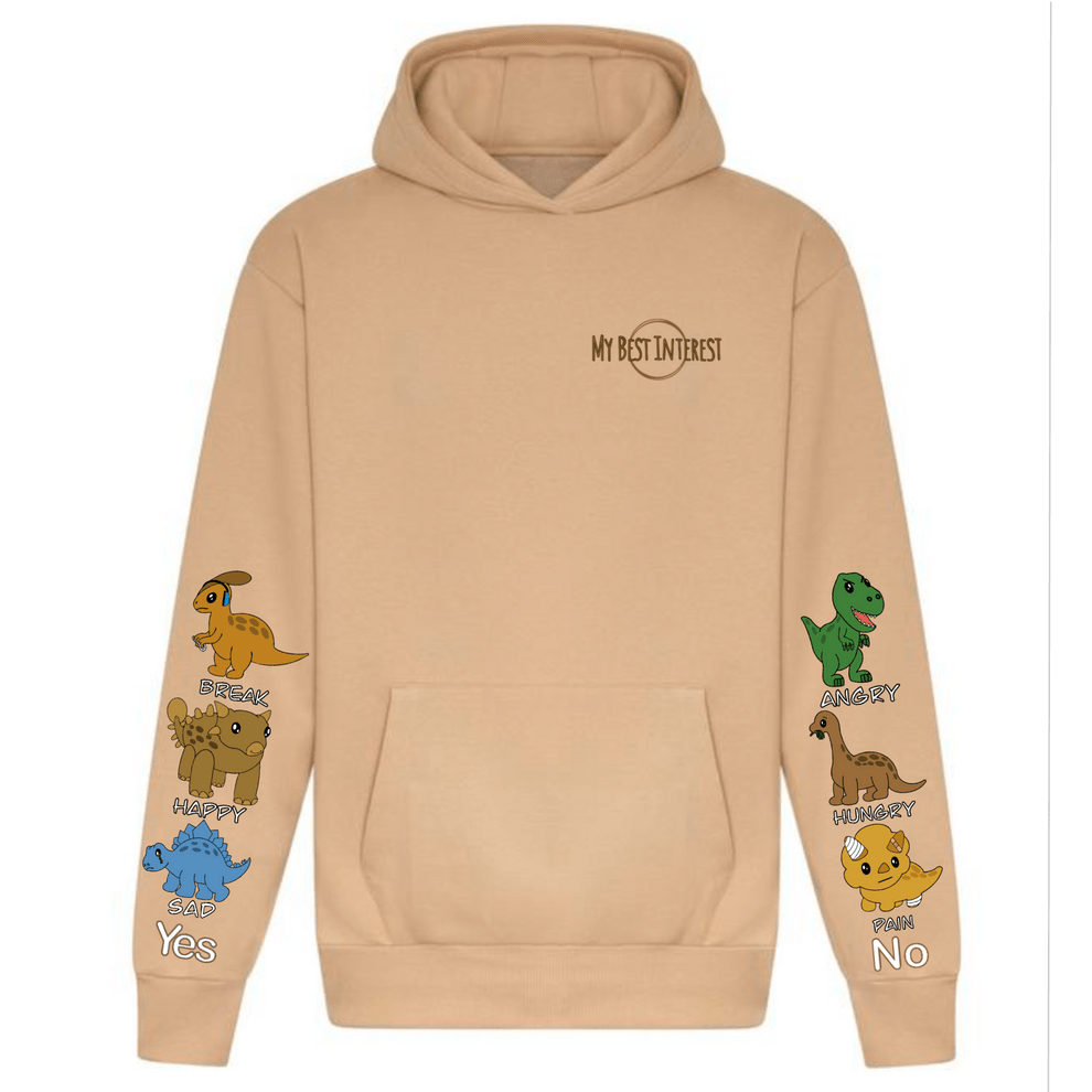 Adults Heavy Weight Dinosaur Communication Hoodie - Daywear