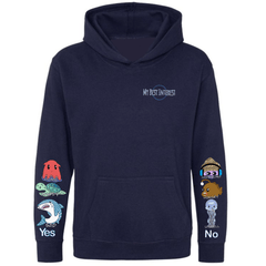 Adults Heavy Weight Sea Creatures Communication Hoodie - Daywear