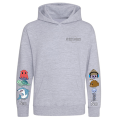 Adults Heavy Weight Sea Creatures Communication Hoodie - Daywear