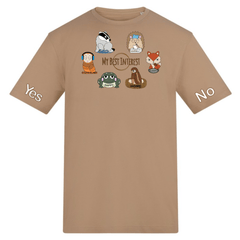 Adults Woodland Animal Communication T-shirt - Daywear