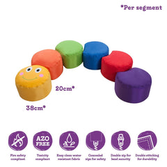BazZoo Mini - Beast Caterpillar Stackable Bean Bag, Sensory Modular Seat - Sensory Equipment
