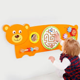 Bear Activity Wall Panel - Sensory Toys
