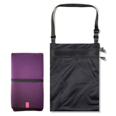 Adult Changing Mat and Waterproof Bag Set - Aubergine/Black