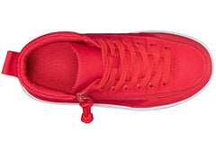 Billy Footwear Kids’ DR Fit High Top DR Canvas Red - Footwear