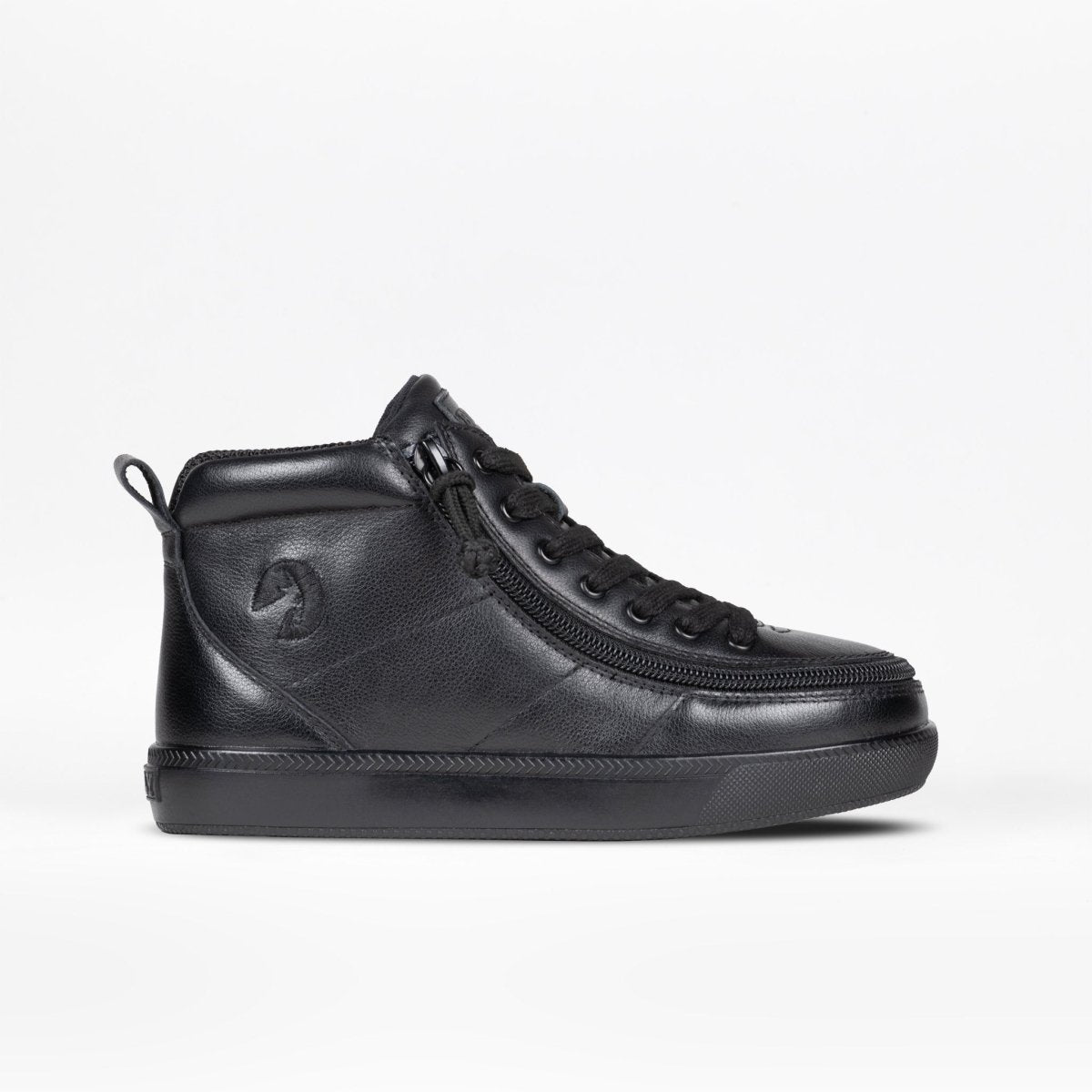 Billy Footwear Kids’ DR II Fit Black Leather High Top Shoes - Footwear
