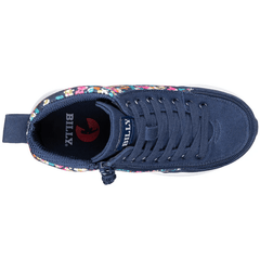 Billy Footwear (Kids) - Goat High Top Sport Navy Floral - Footwear