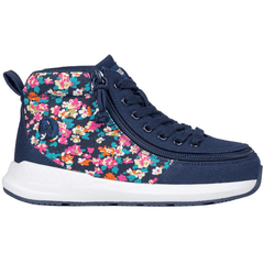 Billy Footwear (Kids) - Goat High Top Sport Navy Floral - Footwear
