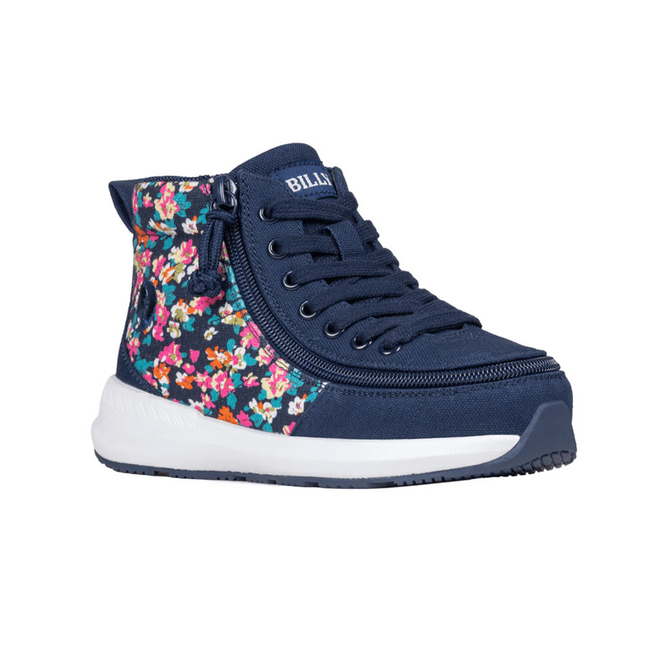 Billy Footwear (Kids) - Goat High Top Sport Navy Floral - Footwear
