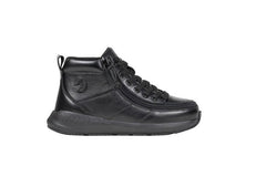 Billy Footwear (Kids) - High Top Black Goat Leather Shoes - Footwear