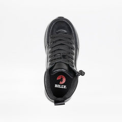 Billy Footwear (Kids) - High Top Black Goat Leather Shoes - Footwear