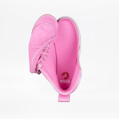 Billy Footwear (Kids) - High Top Pink Glitz Canvas Shoes - Footwear