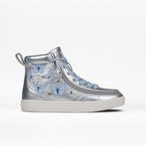 Billy Footwear (Kids) - High Top Silver Butterfly Shoes - Footwear