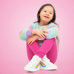 Billy Footwear (Kids) - High Top Wavy Rainbow Shoes - Shoes