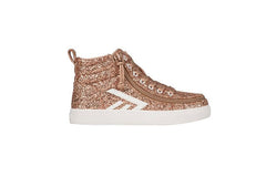 Billy Footwear (Kids) - Rose Gold Glitz CS Canvas Shoes - Footwear