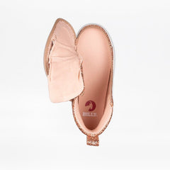 Billy Footwear (Kids) - Rose Gold Glitz CS Canvas Shoes - Footwear