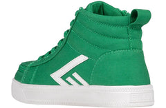Billy Footwear Men’s Green/White CS Canvas High Top Shoes - Footwear