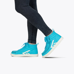 Billy Footwear (Toddlers) - High Top Turquoise & White - Footwear