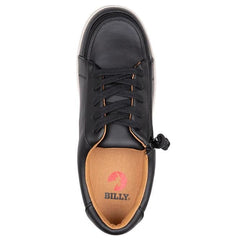 Billy Footwear Women’s Black Faux Leather Sneaker II Shoes - Footwear