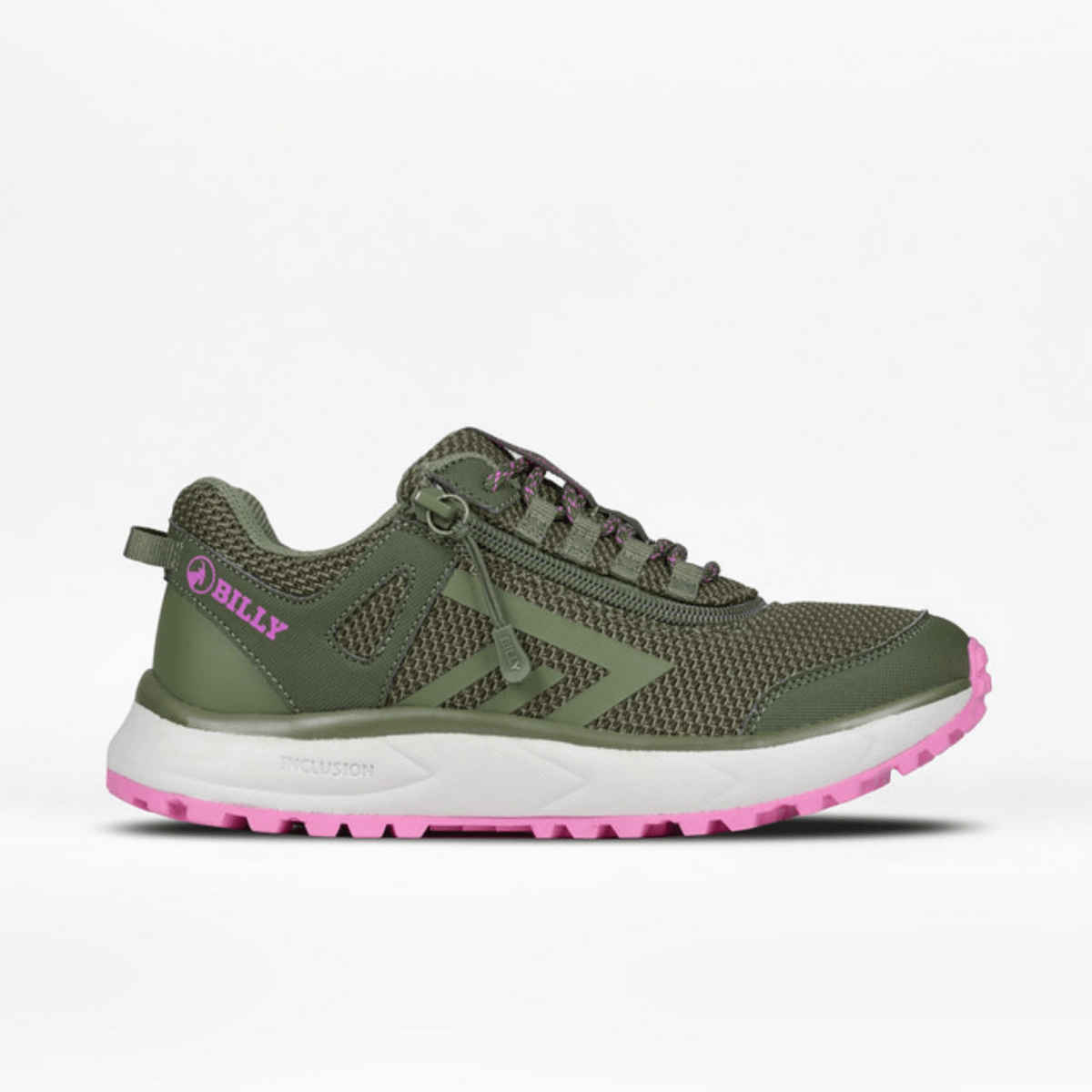 Billy Footwear (Womens) - Inclusion Trail Olive/Pink - Footwear