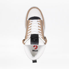 Billy Footwear Women’s White/Tan/Black Comfort DZ High Top Shoes - Footwear