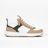 Billy Footwear Women’s White/Tan/Black Comfort DZ High Top Shoes - Footwear