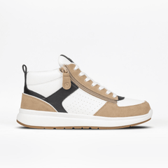 Billy Footwear Women’s White/Tan/Black Comfort DZ High Top Shoes - Footwear