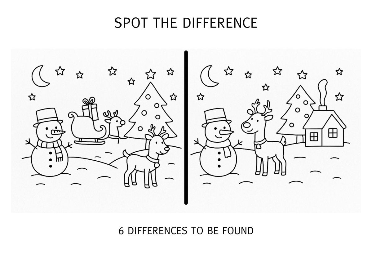 Christmas Spot the Difference Outside - Downloads