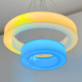 Colour Changing Duo Ceiling Ring Sensory Light - Sensory Equipment