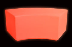 Colour Changing Mood Curved Bench Seating - Sensory Equipment