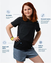 Comfa Fidget-T Sensory-Friendly T-Shirt with Built-In Pop-It Fidgets - Daywear