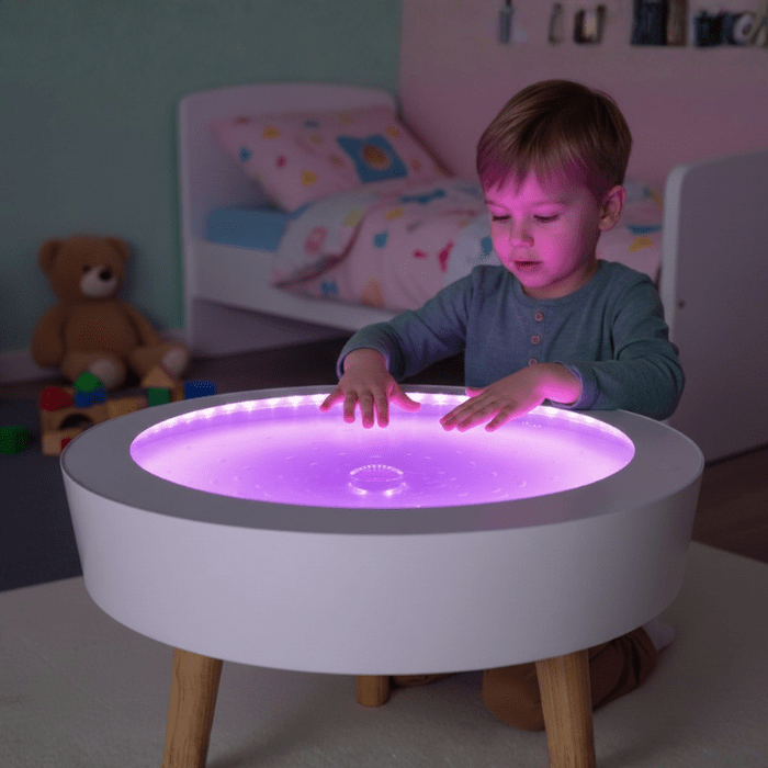 Compact Colour - Changing Bubble Table with Remote Control - Sensory Equipment