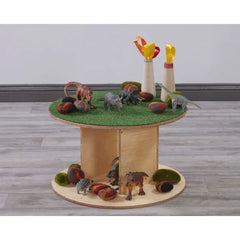 Deep Spot Tray - Grass Circle Insert - Sensory Equipment