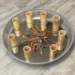 Deep Spot Tray - Grey - Sensory Toys