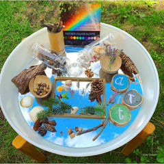 Deep Spot Tray - Mirror Insert - Sensory Equipment