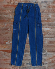 Denim Cotton Adapted Cargo Trousers - Wheelchair Clothing