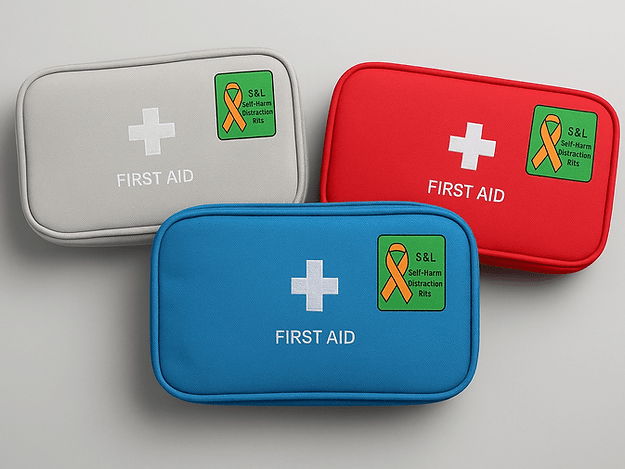Distraction & Safety Kit – with First Aid - 40 Piece Self - Harm Safety Kit - Care & Safety
