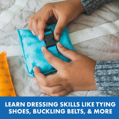 Dressing Skills Bean Bags - Fine Motor & Fastening Practice Set - Sensory Toys