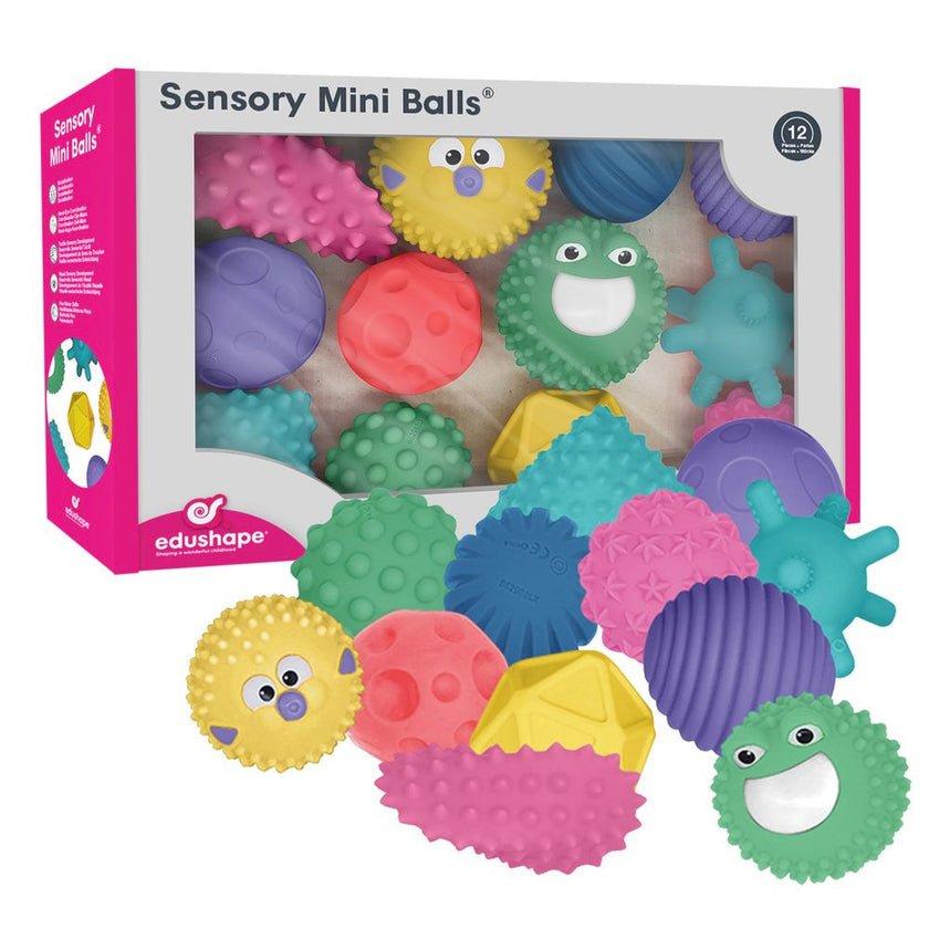 Edushape Sensory Mini Balls 12 Piece Set - Learning Resource