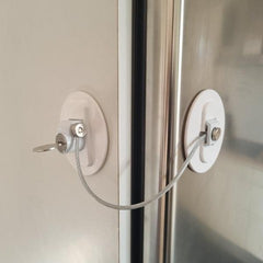 Locking Window Cable Restrictor, Self Adhesive on window